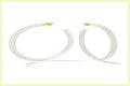 White Hoop Earrings a la Tracee Ellis Ross’ Alison Lou Pair