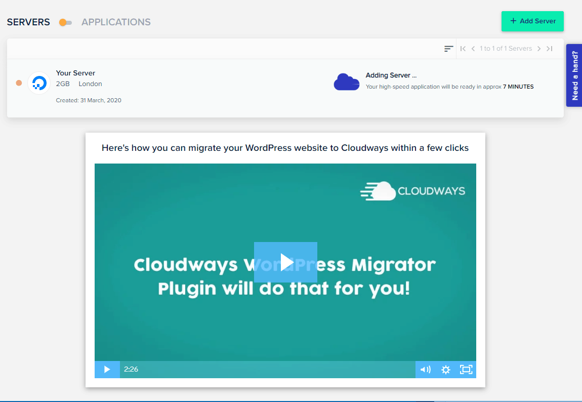 Installing application at cloudways. Com