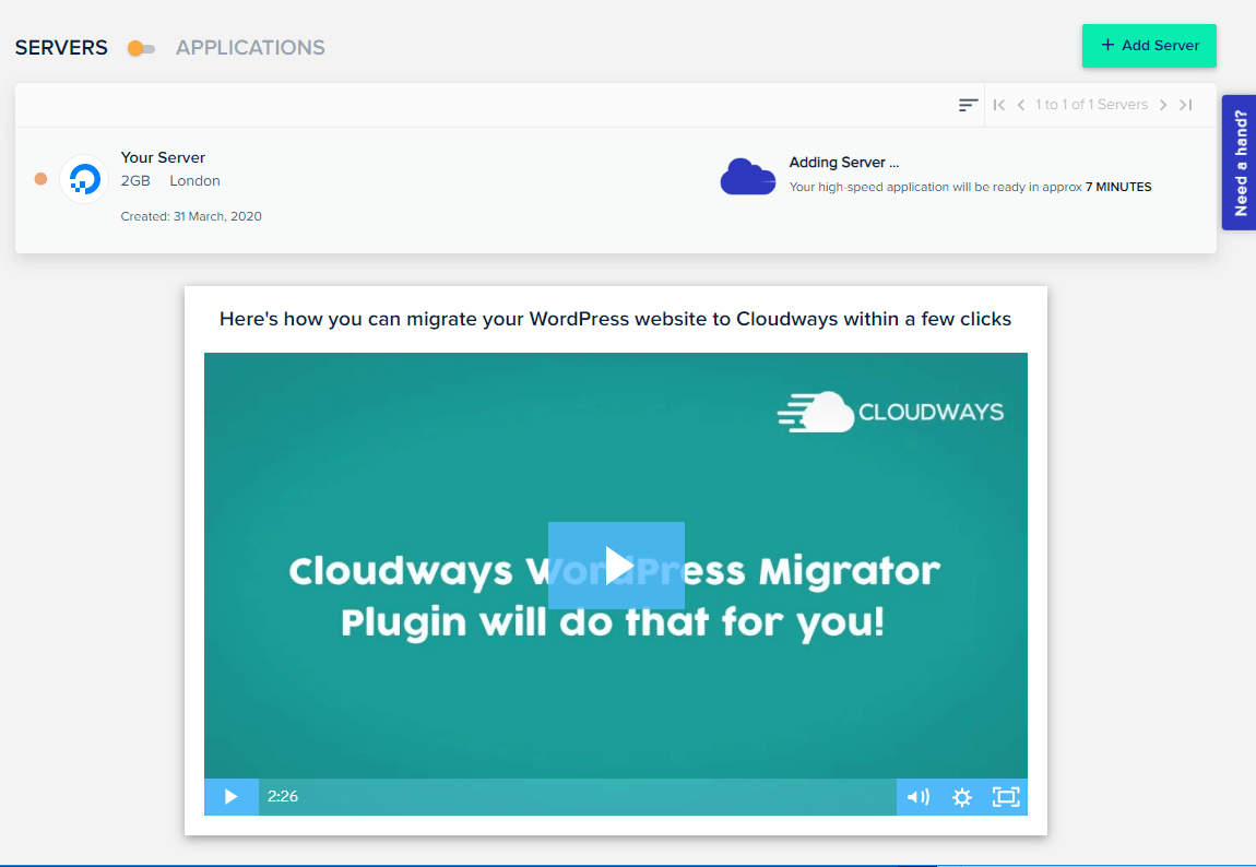 Installing application at Cloudways.com