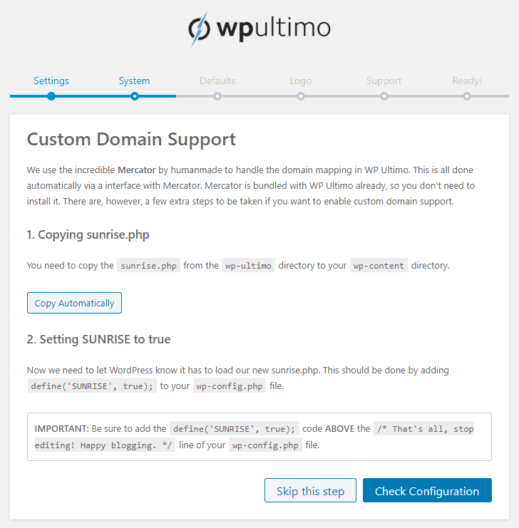 Wp ultimo wordpress plugin - custom domain support