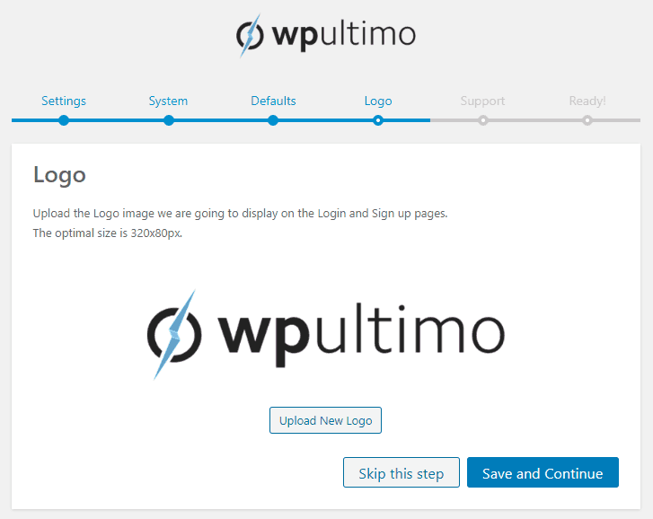 Wp ultimo wordpress plugin - add logo