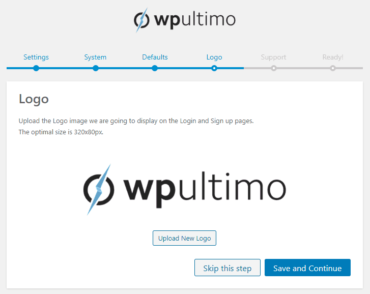 WP Ultimo WordPress plugin - add logo